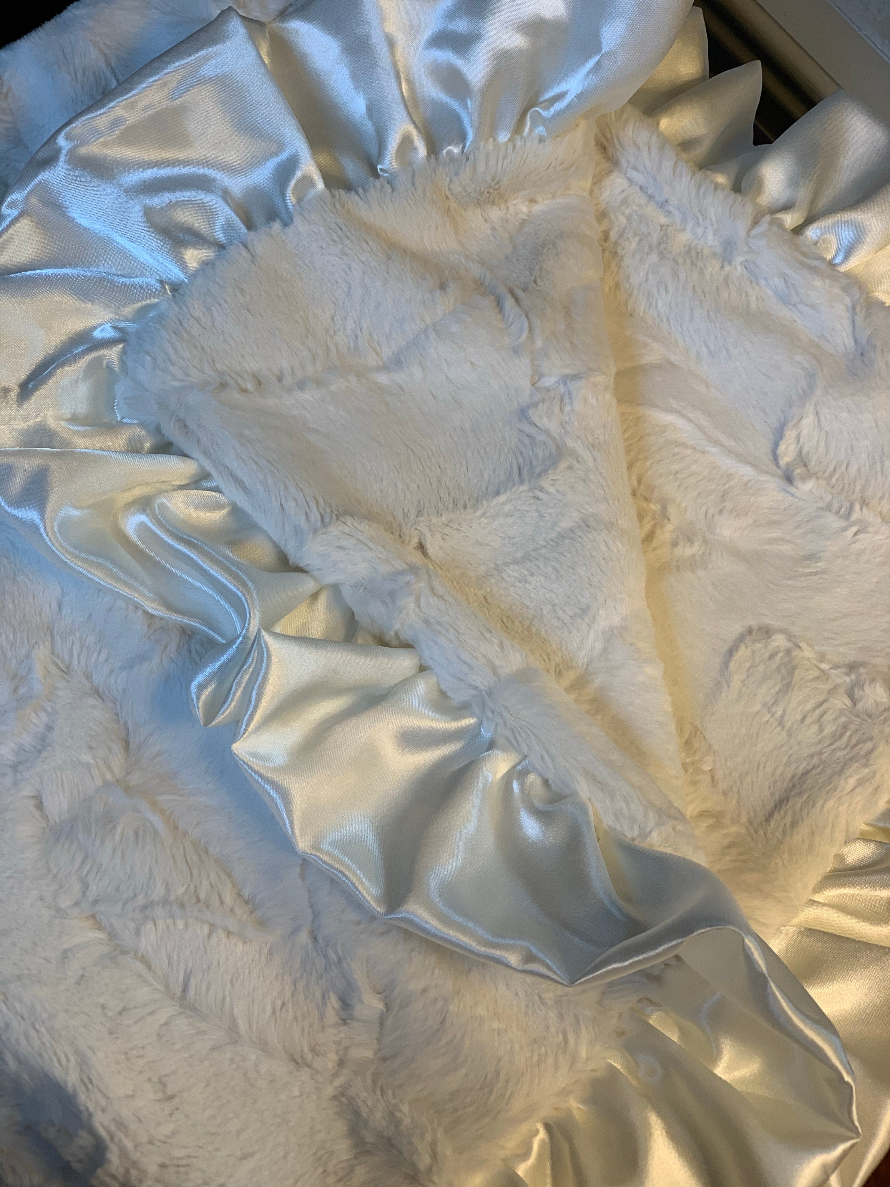 Minky Ivory Blanket
